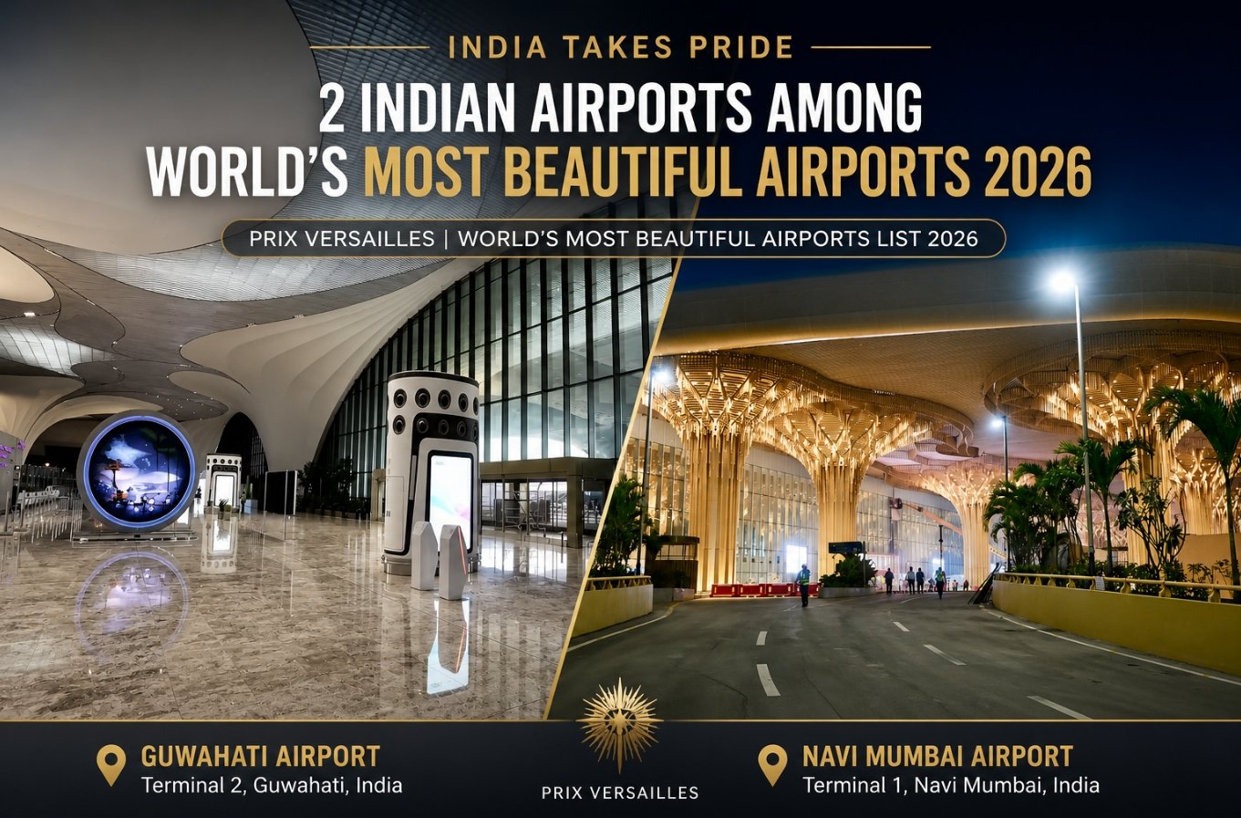Two Indian Airports Named Among the World's Most Beautiful Airports 2026